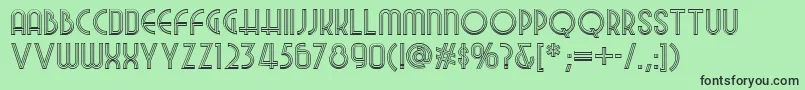 Nightattheoperanf Font – Black Fonts on Green Background