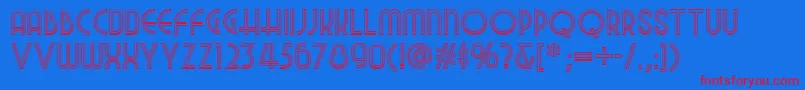 Nightattheoperanf Font – Red Fonts on Blue Background