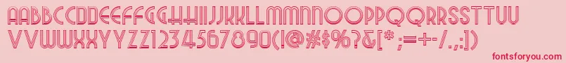 Nightattheoperanf Font – Red Fonts on Pink Background