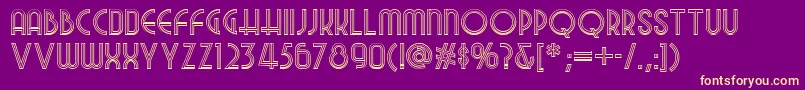 Nightattheoperanf Font – Yellow Fonts on Purple Background