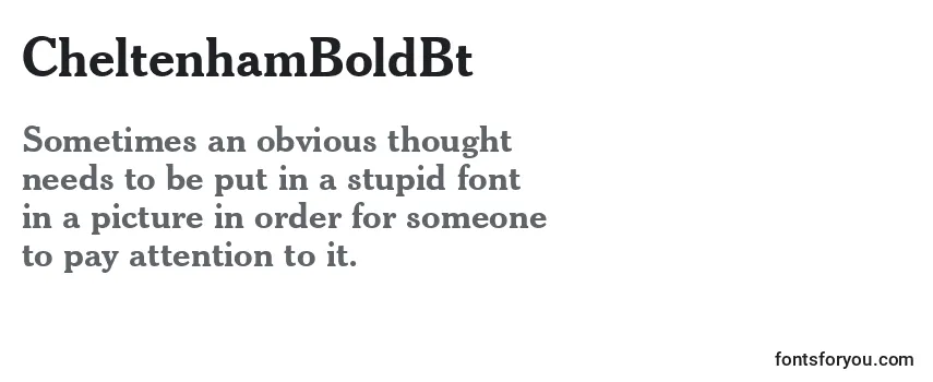 Review of the CheltenhamBoldBt Font