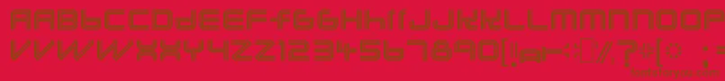 Lunasolc Font – Brown Fonts on Red Background