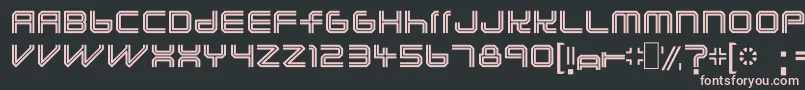 Lunasolc Font – Pink Fonts on Black Background