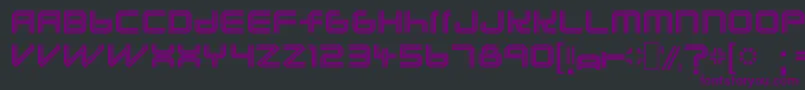 Шрифт Lunasolc – фиолетовые шрифты на чёрном фоне
