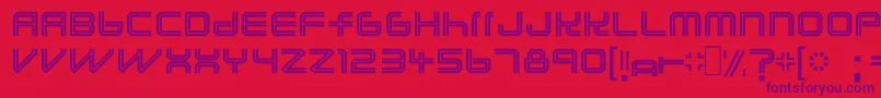 Lunasolc Font – Purple Fonts on Red Background