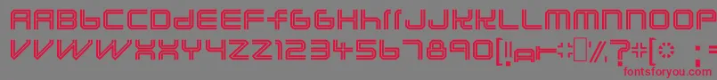 Lunasolc Font – Red Fonts on Gray Background