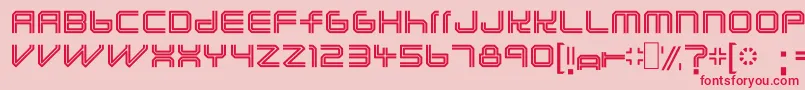Lunasolc Font – Red Fonts on Pink Background