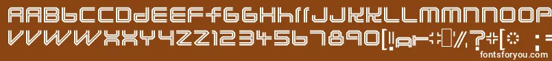 フォントLunasolc – 茶色の背景に白い文字