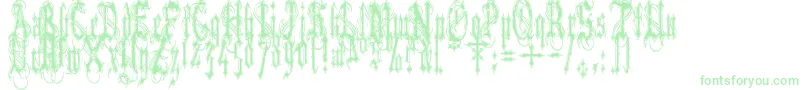 VladTepesIiVladsDad Font – Green Fonts on White Background