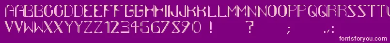 Vitality Font – Pink Fonts on Purple Background