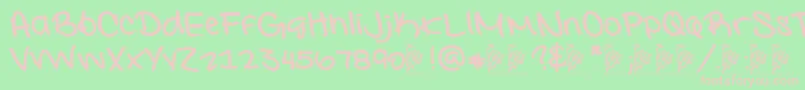 InterconnecteddemoBold Font – Pink Fonts on Green Background