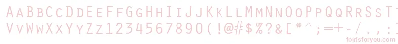 Oracle Font – Pink Fonts on White Background