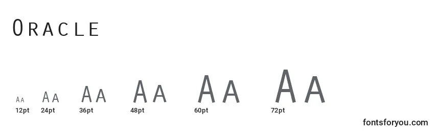 Размеры шрифта Oracle