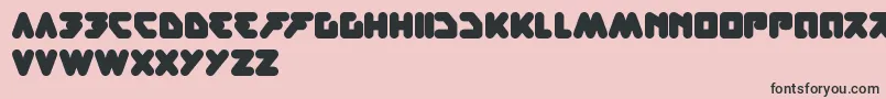 fuente BareKnuckleFight – Fuentes Negras Sobre Fondo Rosa