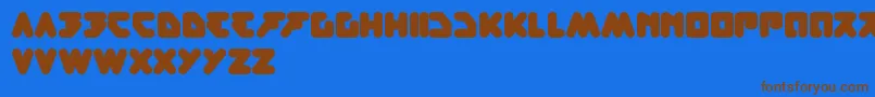 More about BareKnuckleFight Font BareKnuckleFight Font – Brown Fonts on Blue Background