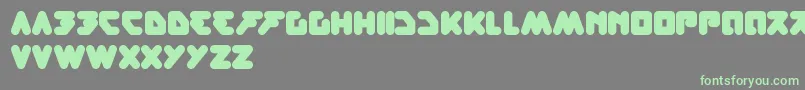 BareKnuckleFight-fontti – vihreät fontit harmaalla taustalla