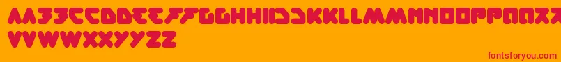 BareKnuckleFight Font – Red Fonts on Orange Background