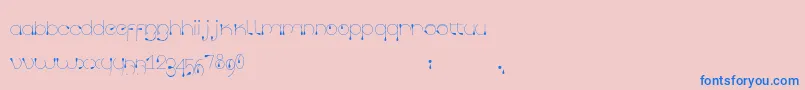More about Tropfen Font Tropfen Font – Blue Fonts on Pink Background