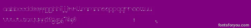 Tropfen Font – Green Fonts on Purple Background