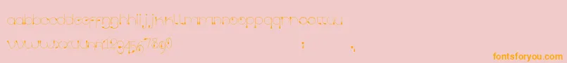 Tropfen Font – Orange Fonts on Pink Background