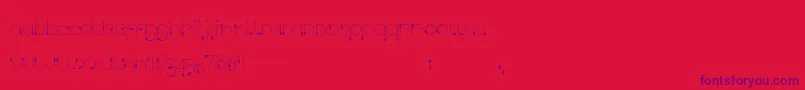 Tropfen Font – Purple Fonts on Red Background