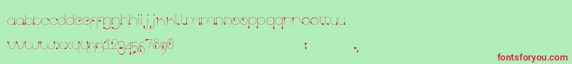 Tropfen Font – Red Fonts on Green Background