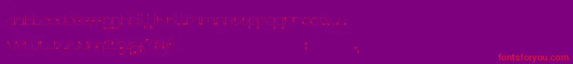 Tropfen Font – Red Fonts on Purple Background