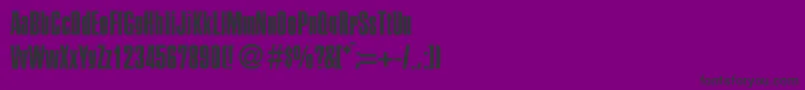 PersistentRegularDb Font – Black Fonts on Purple Background