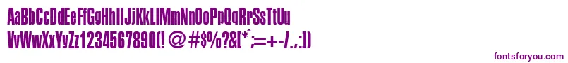 PersistentRegularDb Font – Purple Fonts on White Background