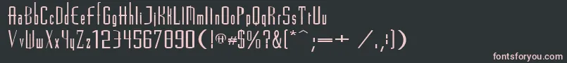 fuente MadridRegular – Fuentes Rosadas Sobre Fondo Negro