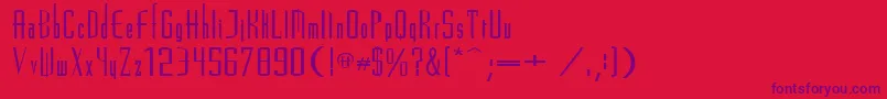 MadridRegular Font – Purple Fonts on Red Background