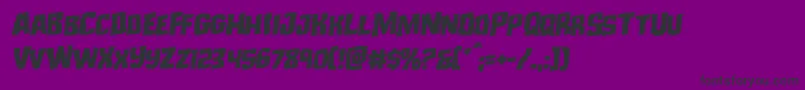 Monsterhunterrotal Font – Black Fonts on Purple Background