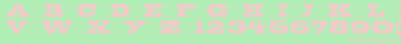 BronteDisplayCapsSsi Font – Pink Fonts on Green Background