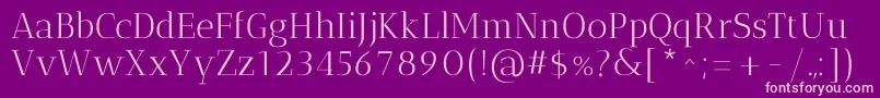 AnticdidoneRegular Font – Pink Fonts on Purple Background
