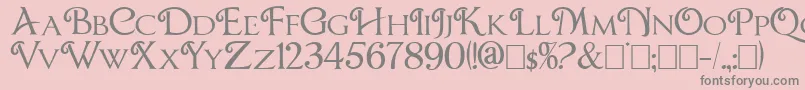 フォントCBox – ピンクの背景に灰色の文字