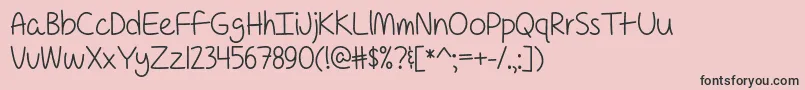 ForAPessimistImPrettyOptimisticOtf Font – Black Fonts on Pink Background