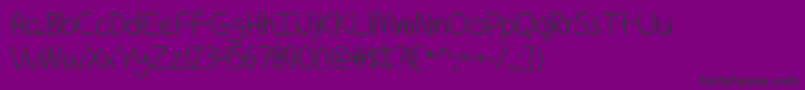 ForAPessimistImPrettyOptimisticOtf Font – Black Fonts on Purple Background