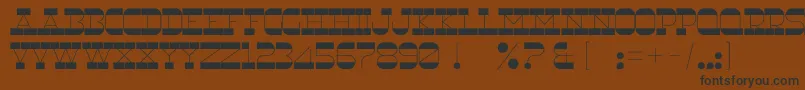 RnsUnderwood-fontti – mustat fontit ruskealla taustalla