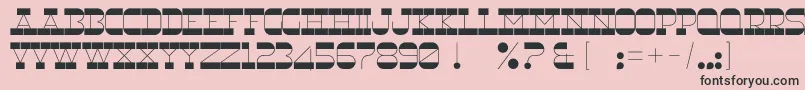 RnsUnderwood Font – Black Fonts on Pink Background