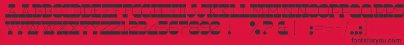 RnsUnderwood Font – Black Fonts on Red Background