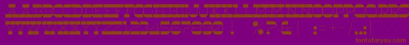 Шрифт RnsUnderwood – коричневые шрифты на фиолетовом фоне