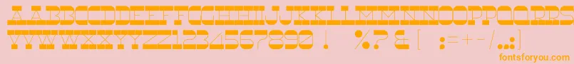Шрифт RnsUnderwood – оранжевые шрифты на розовом фоне