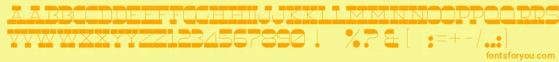 Шрифт RnsUnderwood – оранжевые шрифты на жёлтом фоне