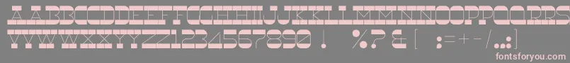 RnsUnderwood Font – Pink Fonts on Gray Background