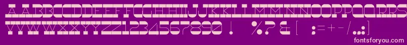 RnsUnderwood Font – Pink Fonts on Purple Background