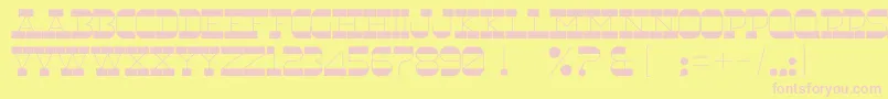 RnsUnderwood Font – Pink Fonts on Yellow Background