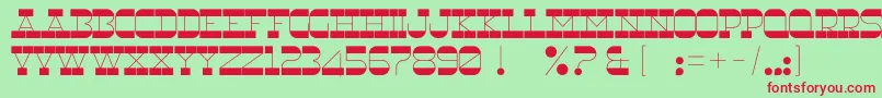 RnsUnderwood Font – Red Fonts on Green Background