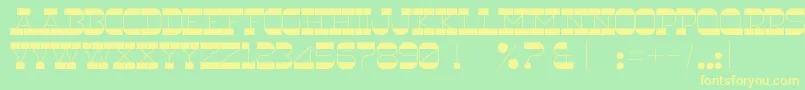 RnsUnderwood Font – Yellow Fonts on Green Background
