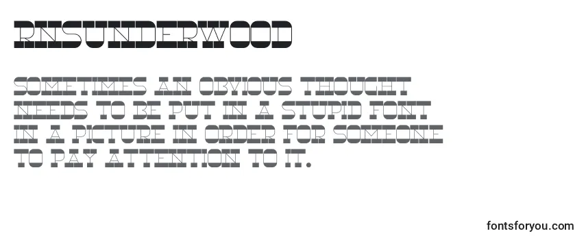 Шрифт RnsUnderwood