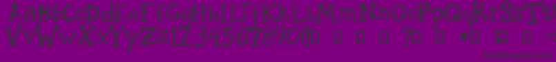 Roughage Font – Black Fonts on Purple Background